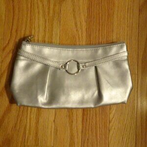 Beautiful Silver Lancome Minibag/Cosmetic Bag NWOT